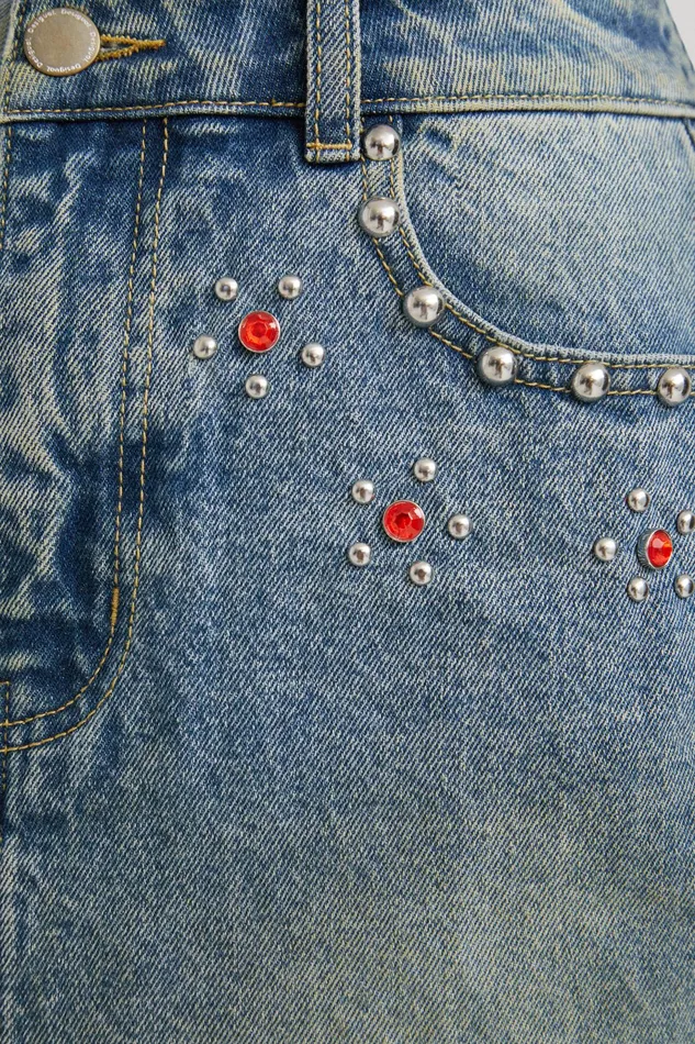 Desigual Johnson Hartig Studded Miniskirt Women Skirts and Shorts
