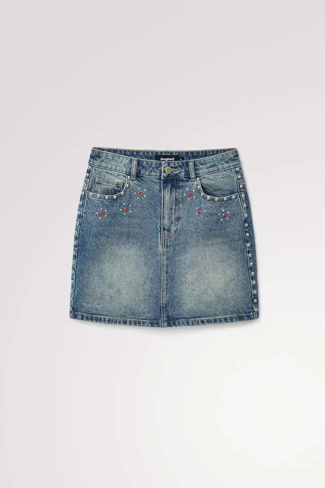 Desigual Johnson Hartig Studded Miniskirt Women Skirts and Shorts
