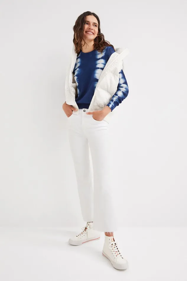 Desigual Lace Quilted Gilet Women Jackets