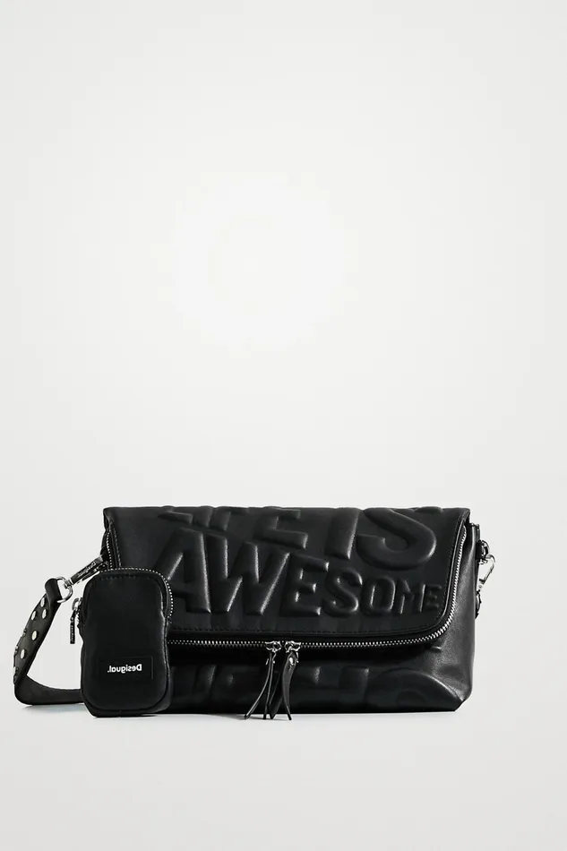 Desigual Life Is Awesome Sling Bag Women Crossbody Bags