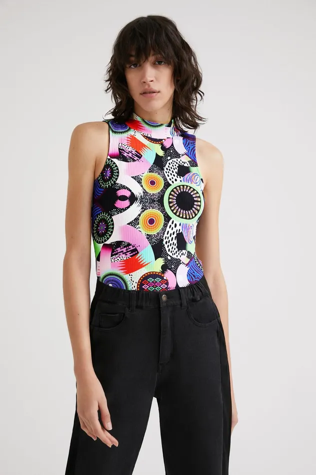 Desigual M Christian Lacroix Galactic Bodysuit Women Tshirts