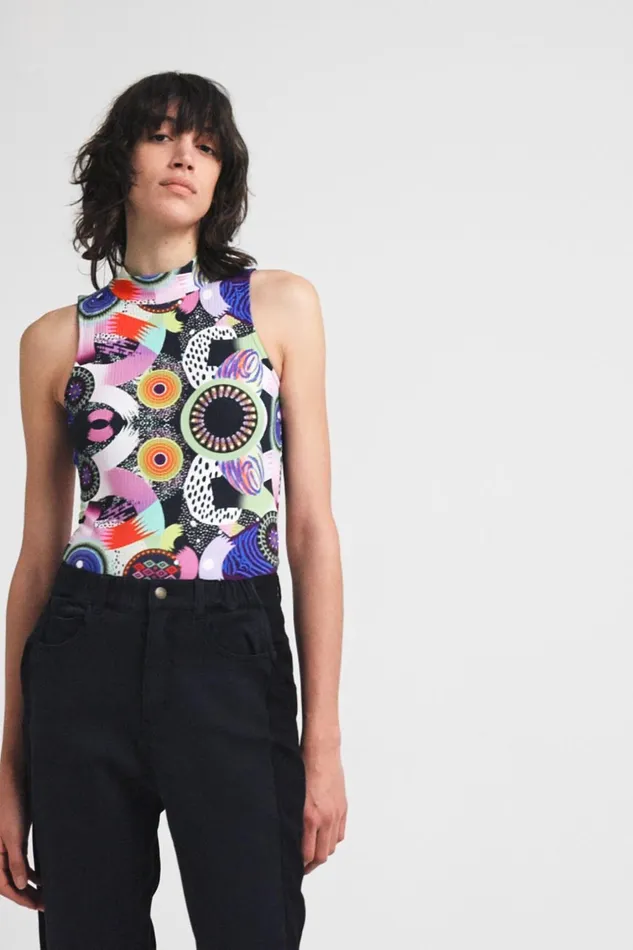 Desigual M Christian Lacroix Galactic Bodysuit Women Tshirts