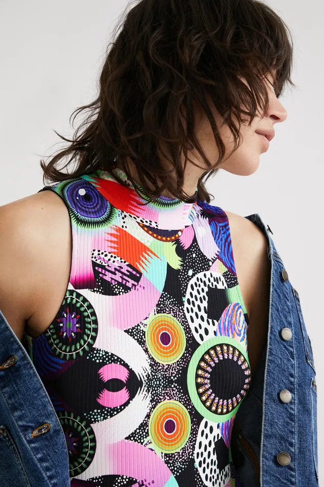 Desigual M Christian Lacroix Galactic Bodysuit Women Tshirts