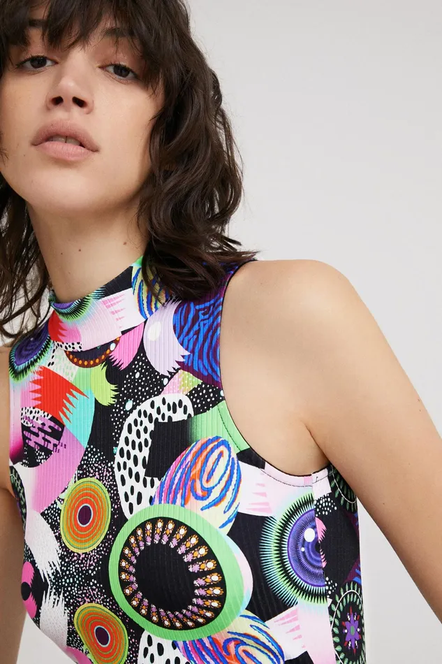 Desigual M Christian Lacroix Galactic Bodysuit Women Tshirts