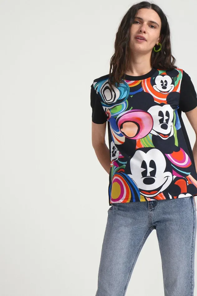 Desigual M Christian Lacroix Mickey Mouse Tshirt Women Tshirts