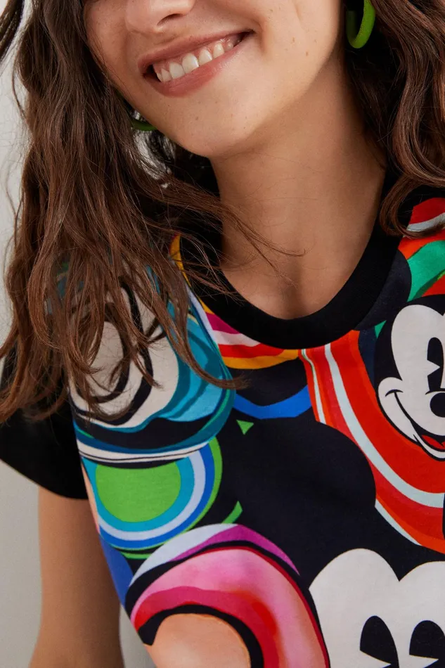 Desigual M Christian Lacroix Mickey Mouse Tshirt Women Tshirts