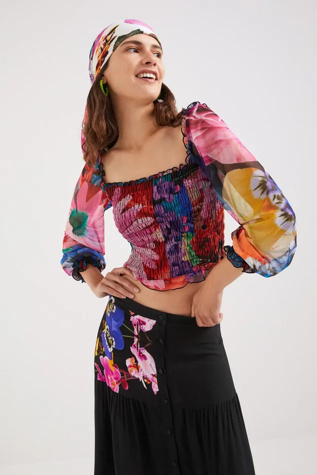 Desigual M Christian Lacroix Tulle Tshirt Women Tshirts