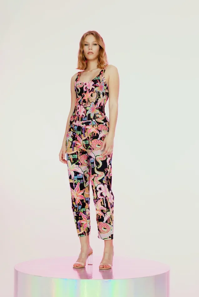 Desigual Mum Fit Ankle Grazer Trousers Women Pants and Leggings