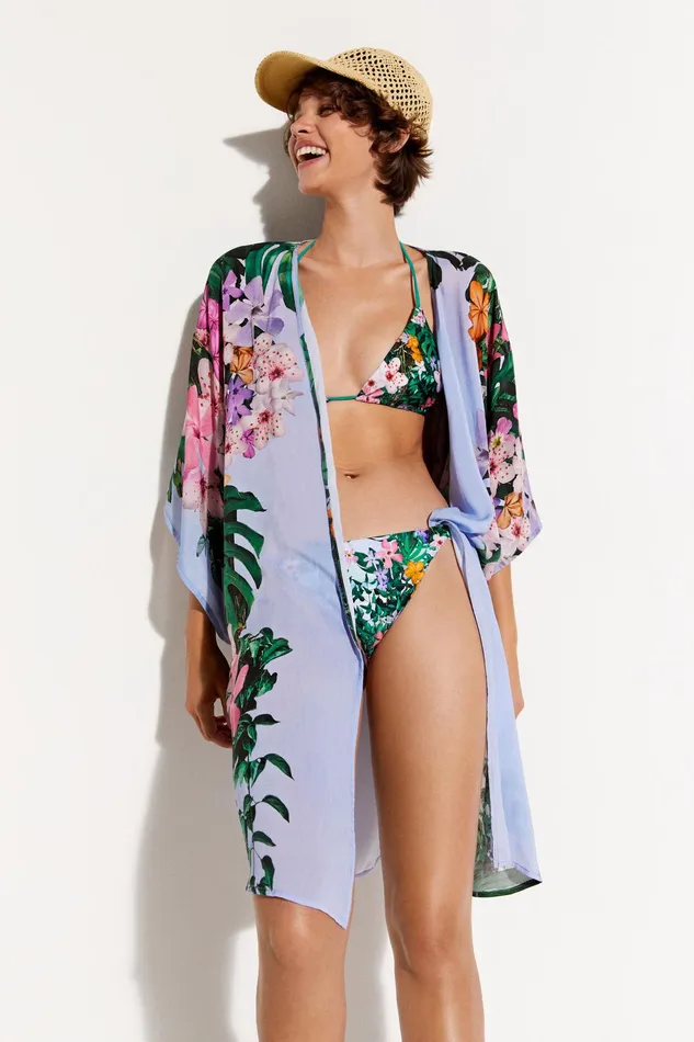 Desigual Parrot Kimono Women Swimwear