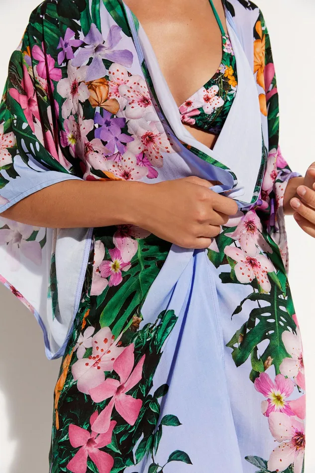 Desigual Parrot Kimono Women Swimwear