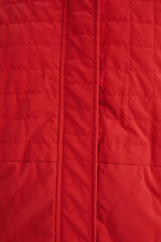 Desigual Short Quilted Hooded Jacket Women Jackets