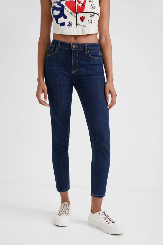 Desigual Skinny Ankle Grazer Jeans Women Jeans