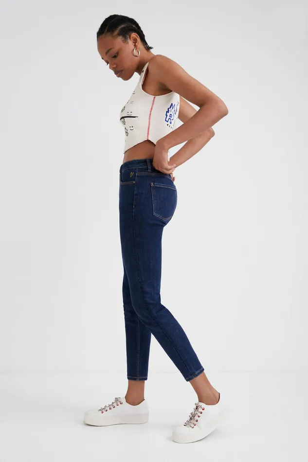 Desigual Skinny Ankle Grazer Jeans Women Jeans