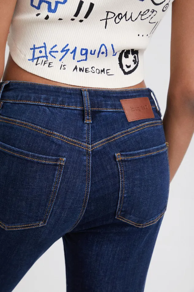 Desigual Skinny Ankle Grazer Jeans Women Jeans