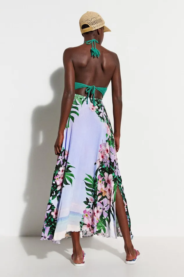 Desigual Tropical Beach Dress Women Swimwear