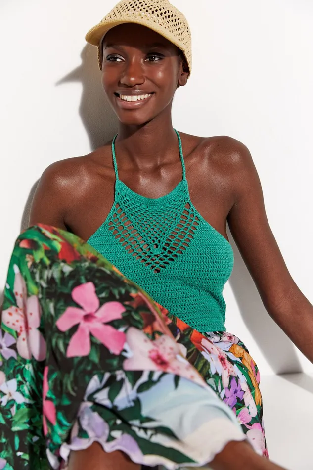 Desigual Tropical Beach Dress Women Swimwear