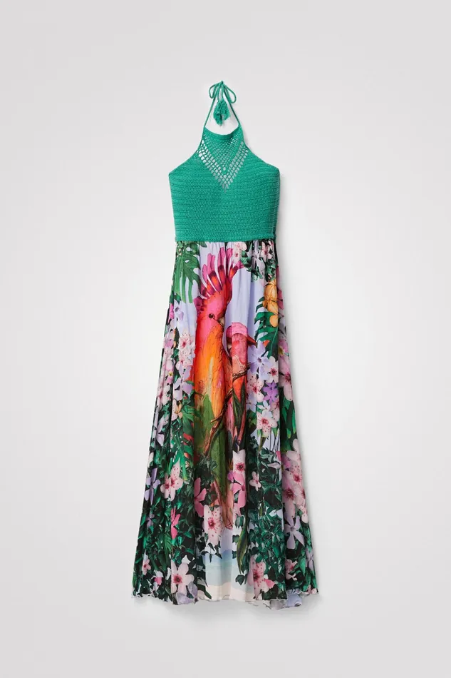 Desigual Tropical Beach Dress Women Swimwear