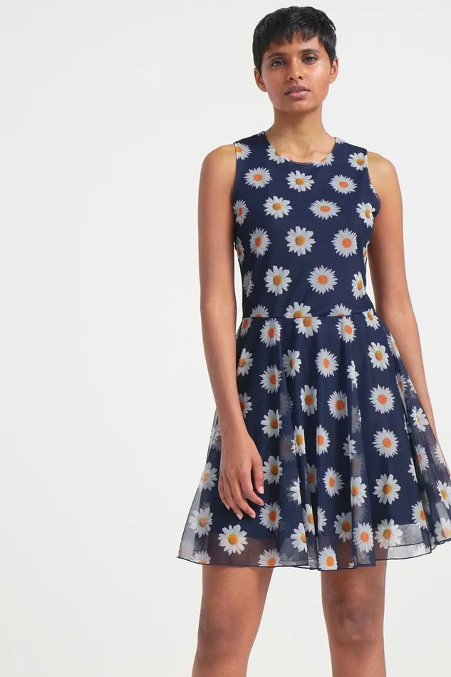 Desigual Tulle Daisy Dress Women Dresses