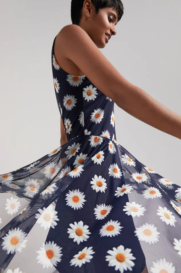Desigual Tulle Daisy Dress Women Dresses