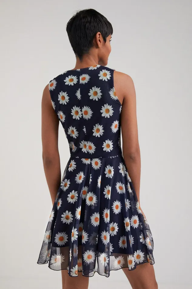 Desigual Tulle Daisy Dress Women Dresses