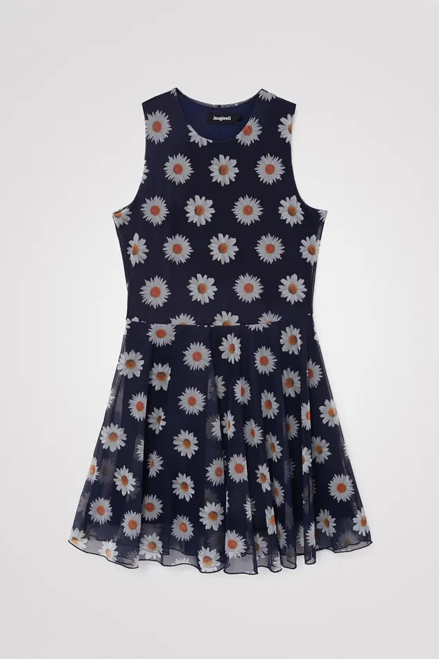 Desigual Tulle Daisy Dress Women Dresses