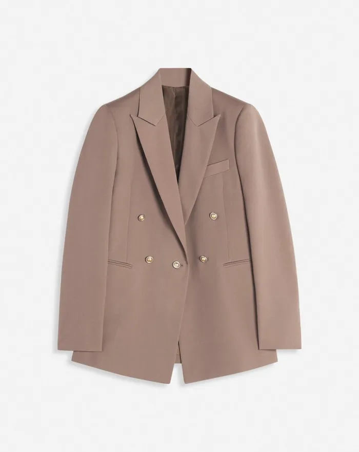 Doublebreasted Jacket Marron Glace Women Lanvin Coats and Jackets