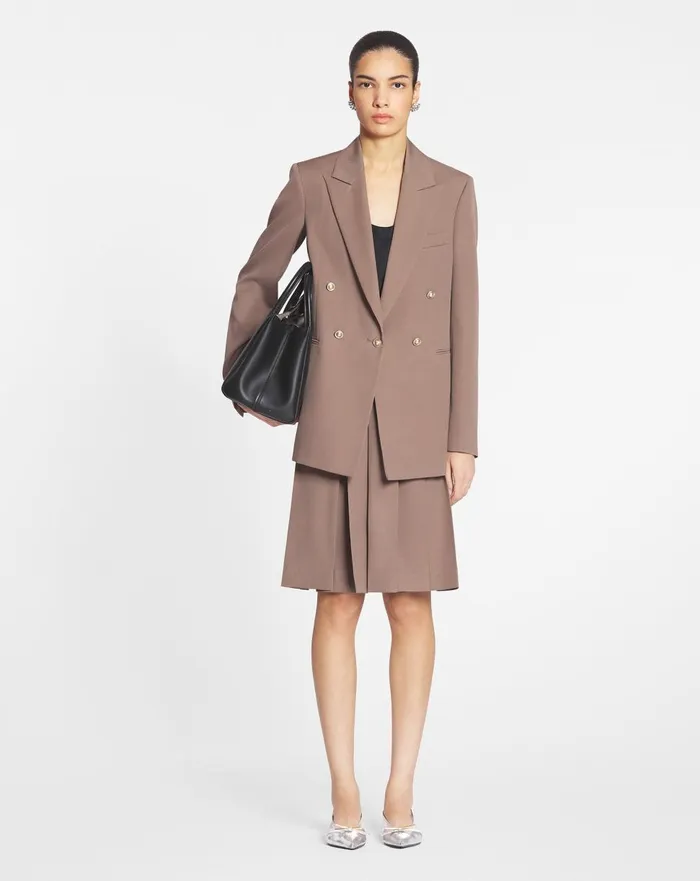 Doublebreasted Jacket Marron Glace Women Lanvin Coats and Jackets