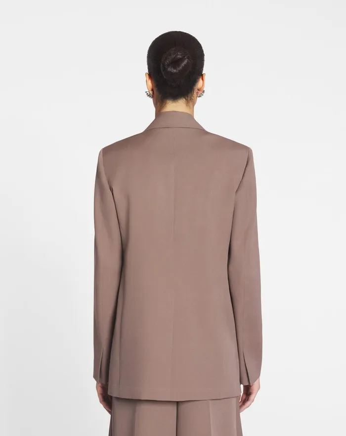 Doublebreasted Jacket Marron Glace Women Lanvin Coats and Jackets