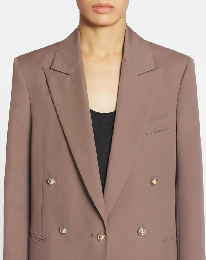 Doublebreasted Jacket Marron Glace Women Lanvin Coats and Jackets