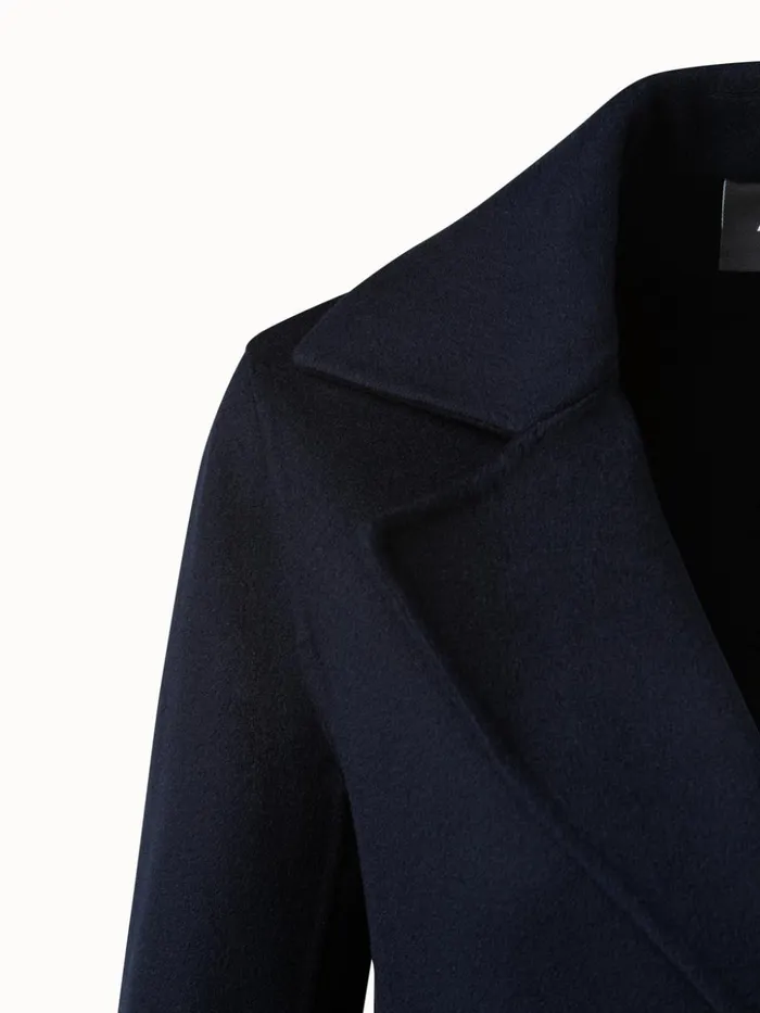 DoubleFace Cashmere Coat Navy Women Akris Coats