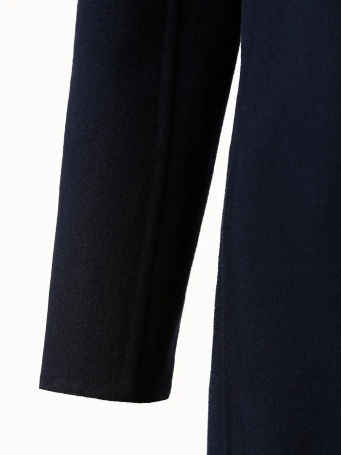 DoubleFace Cashmere Coat Navy Women Akris Coats