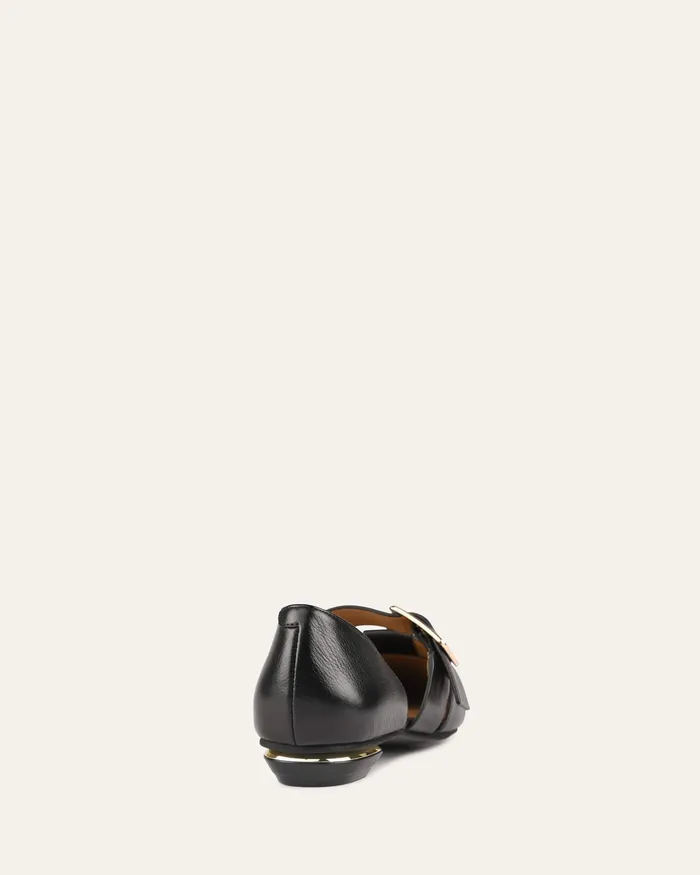 DRESS Carla dress flats black leather jomercer Women DRESS Carla dress flats black leather jomercer Women