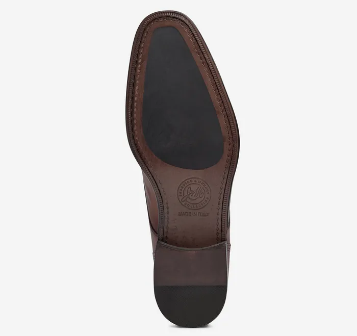 Dress Shoes Ellsworth Double Buckle Boot Brown HandStained Calfskin 8211 Johnston and Murphy Men