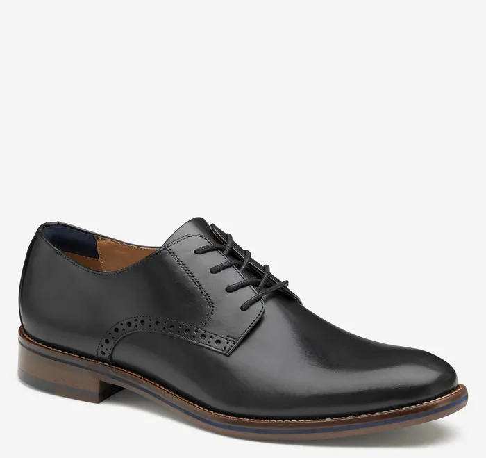 Dress Shoes Johnston and Murphy Men Conard 20 Plain Toe Black Full Grain