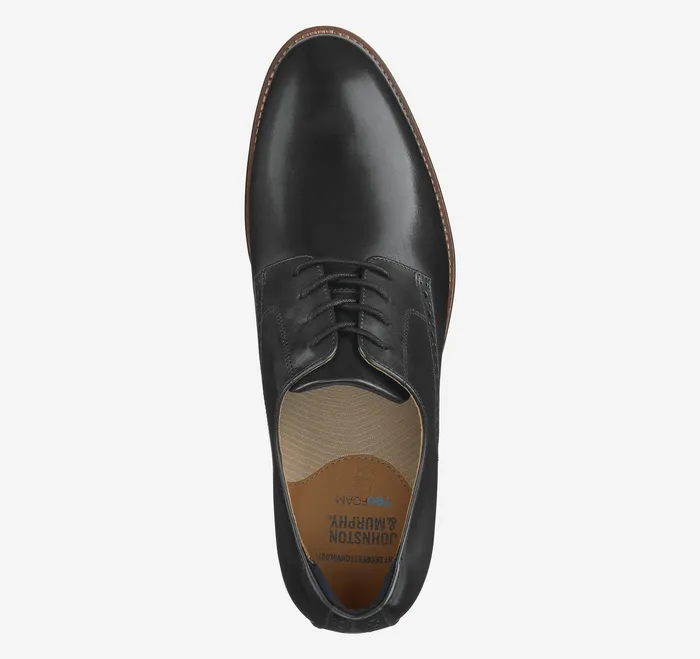 Dress Shoes Johnston and Murphy Men Conard 20 Plain Toe Black Full Grain