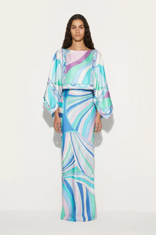 Dresses Women PUCCI Iride And PesciPrint SilkTwill Dress