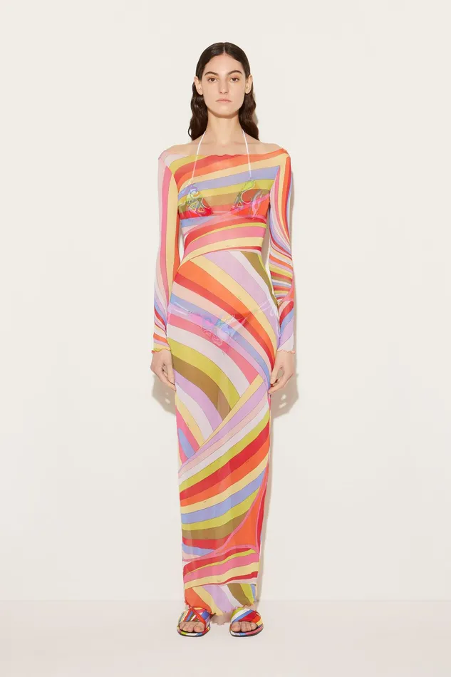 Dresses Women PUCCI IridePrint Tulle Dress