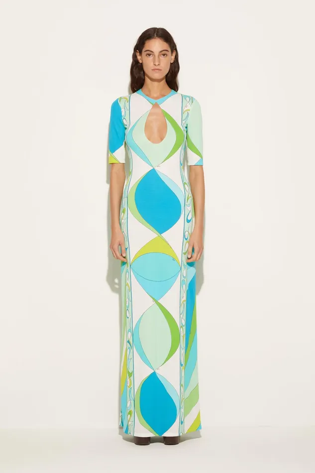 Dresses Women PUCCI PesciPrint Long Dress