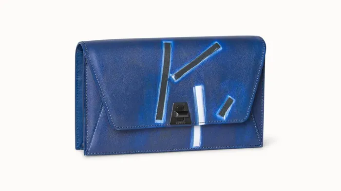 Envelope Crossbody With Blue Angel Print Blue Angel Print Women Akris Crossbody Bags