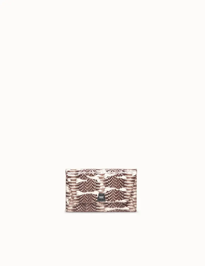 Envelope In Mangrove Snake Leather Rock Women Akris Crossbody Bags