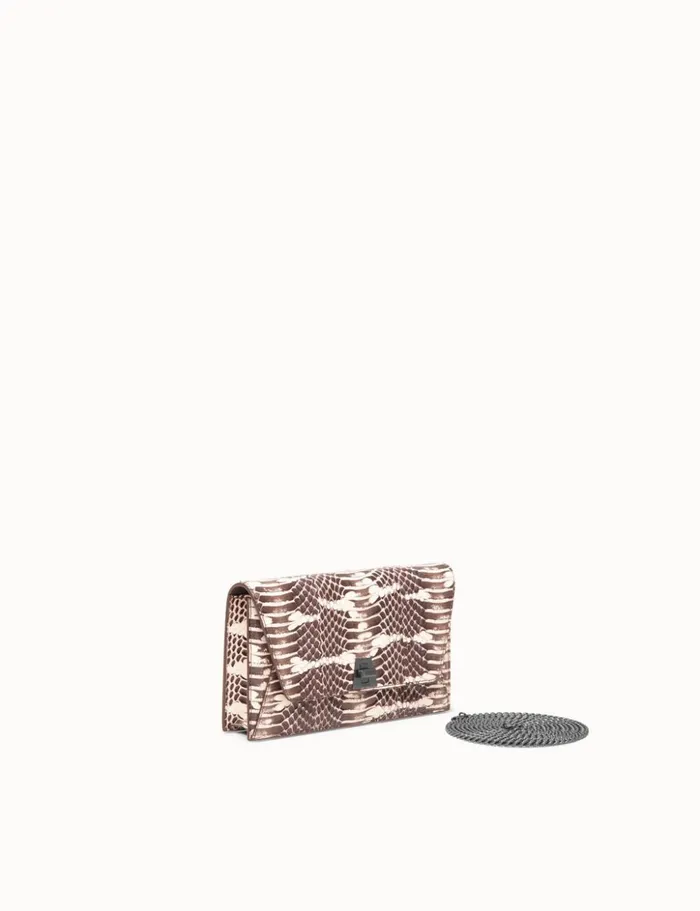 Envelope In Mangrove Snake Leather Rock Women Akris Shoulder Bags