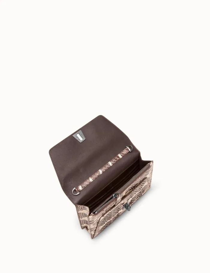 Envelope In Mangrove Snake Leather Rock Women Akris Shoulder Bags