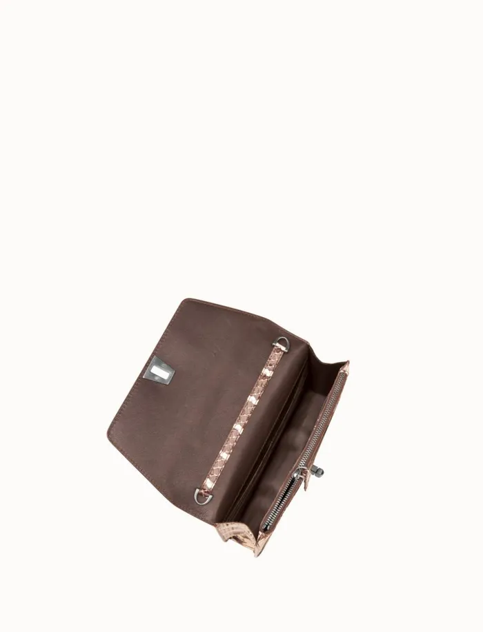 Envelope In Mangrove Snake Leather Rock Women Akris Shoulder Bags