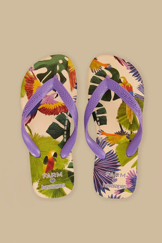 Farm Passaros Pintados Havaianas Sandals Women Farm Rio Sandals