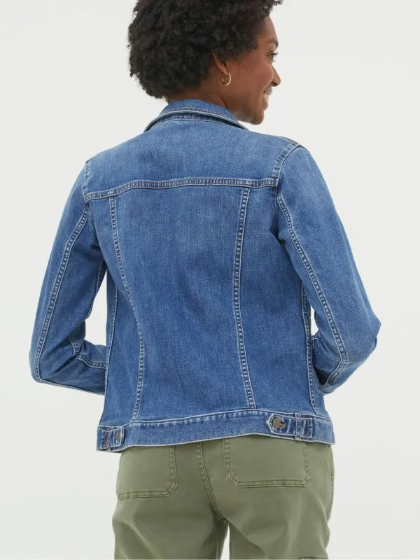 Fat Face Coats and Jackets Women Tasha Blue Denim Jacket