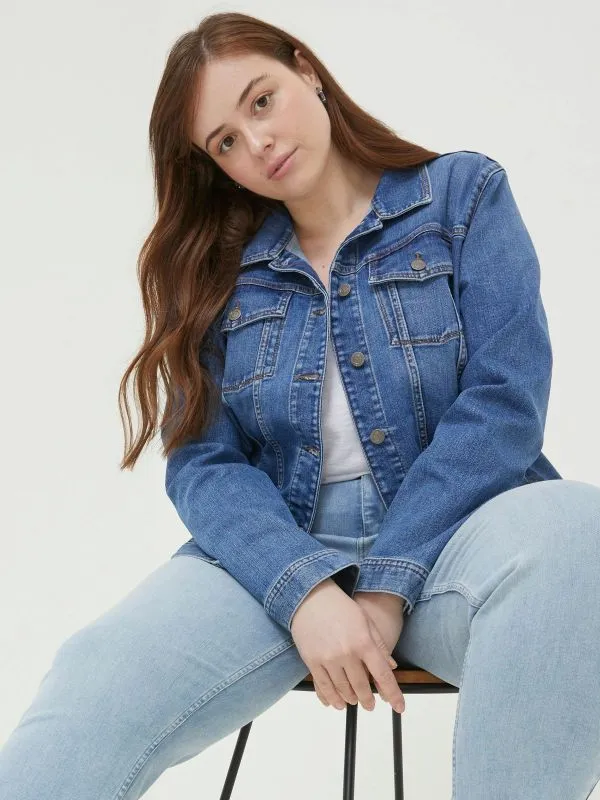 Fat Face Coats and Jackets Women Tasha Blue Denim Jacket