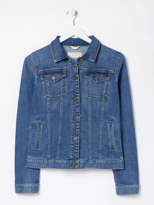 Fat Face Coats and Jackets Women Tasha Blue Denim Jacket
