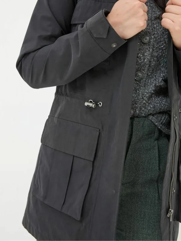 Fat Face Coats and Jackets Women Tiegan Black Waterproof Coat