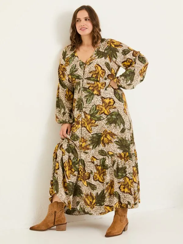 Fat Face Dresses Women Natural Emma Midi Dress