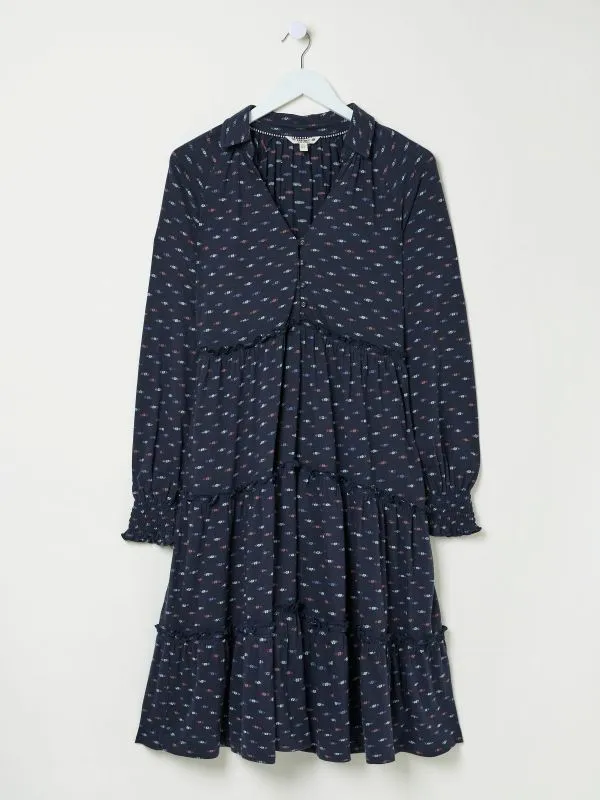 Fat Face Dresses Women Navy Ivana Jersey 100 Cotton Dress